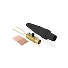 Leviton 16D32-UE Pb Black Female Detachable Plug Taper Nose