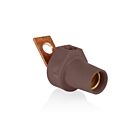 Leviton 16F21-UH Pb Brown Female Angle Connector Taper Nose
