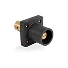 Leviton 16R19-UE Pb Black Male Panel Receptacle 1/2 Tapped Terminal