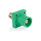 Leviton 16R19-UG Pb Green Male Panel Receptacle 1/2 Tapped Terminal