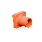 Leviton 16R23-UO Pb Orange Male Panel Receptacle W/Stud .75" Taper Nose
