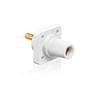 Leviton 16R24-1UW White Female Panel Receptacle With Stud 1 125" Taper Nose