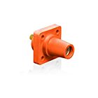 Leviton 16R24-UO Pb Orange Female Panel Receptacle W/Stud .75" Taper Nose