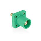 Leviton 16R25-1UG Pb Green Male Panel Receptacle W/Stud 1.125" Taper Nose