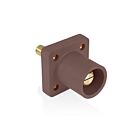 Leviton 16R25-1UH Pb Brown Male Panel Receptacle W/Stud 1.125" Taper Nose