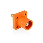 Leviton 16R25-1UO Pb Orange Male Panel Receptacle W/Stud 1.125" Taper Nose