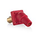 Leviton 16R28-UR Pb Red Female Panel Receptacle Double Set Screw 45Deg