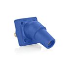 Leviton 16R30-UB Pb Blue Female Panel Receptacle Threaded Stud 45 Deg