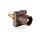 Leviton 16R31-XH Brown Male Receptacle Extended Shoulder Sp 600V
