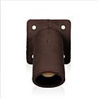 Leviton 16R35-H Brown 16 Series Male Receptacle