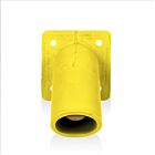 Leviton 16R35-Y Yellow 16 Series Male Receptacle