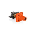 Leviton 16RSW-UO Orange Female Panel Conn Tapnose Thrd Stud Microsw