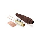 Leviton 18D33-UH Pb Brown Female Detachable Plug Ball Nose 1/0-4/0