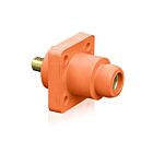 Leviton 18R22-UO Pb Orange Female Panel Receptacle Ball Nose W/Stud .75"