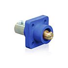 Leviton 18R23-UB Pb Blue Male Panel Receptacle Ball Nose