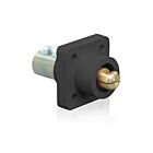 Leviton 18R23-UE Pb Black Male Panel Receptacle Ball Nose