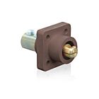 Leviton 18R23-UH 18 Series Male Brown Receptacle