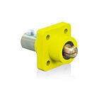 Leviton 18R23-UY 18 Series Male Yellow Receptacle