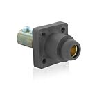 Leviton 18R24-UE Pb Black Female Panel Receptacle Ball Nose 1/0-4/0
