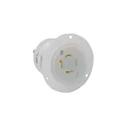Leviton lev-2416 White Locking Receptacle