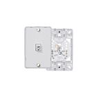 Leviton 40214-W White 4-Terminal Flush Mount Jack