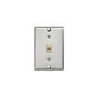 Leviton 40226-S Stainless-Steel Wall Phone Jack