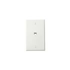 Leviton 40249-W White 4-Terminal Flush Mount Jack