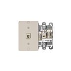 Leviton 40257-I Ivory Wall Jack W/Terminals