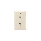 Leviton 40259-T Tv Telephone Wallplate