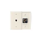 Leviton 40539-PMT 4C Mid-Size S/G Wallplate