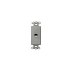 Leviton 40649-GY Gray 4-Cond Decora Jack