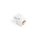 Leviton 40735-RWW White Audio White Inset Jack