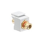 Leviton 40830-BWR Rca Feedthrough Quickport Connector