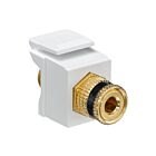 Leviton 40833-BWE Binding Post Quickport Coupler