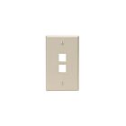 Leviton 41080-2IP Single-Gang Quickport Wallplate