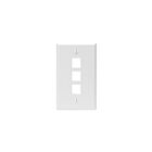 Leviton 41080-3WP Single-Gang Quickport Wallplate