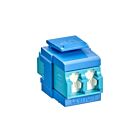 Leviton 41086-LLL Quickport Om3/4 Duplex Lc Shuttered Adapter Aqua/Blue