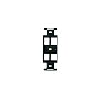 Leviton 41087-qep Black Insert Quad-106 4Port