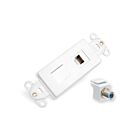 Leviton 41658-W Decora Telephone And Video Insert Kit