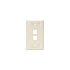 Leviton 42080-2TS Single-Gang Quickport Wallplate