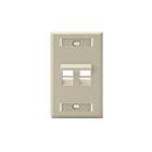 Leviton 42081-2IS 2 Port 1 Gang Wallplate
