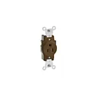 Leviton lev-5088 Brown Single Receptacle Outlet