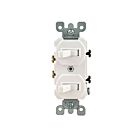 Leviton 5224-2W 15A White Combination Switch