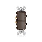 Leviton 5627-B 20A Brown Combination Switch