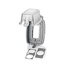 Leviton 5980-UCL 1-Gang Extra Duty Weather-Resistant While-In-Use Cover for GFCI/Decora, Vertical, Clear