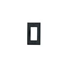 Leviton 80401-E 1 Gang Black Wallplate