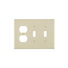 Leviton 80521-T 3G/2-Toggle Light Almond Wallplate