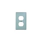 Leviton 80703-gy Grey Duplex Receptacle Wallplate