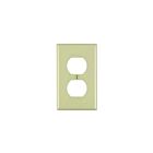 Leviton 80703-i Ivory Duplex Receptacle Wallplate
