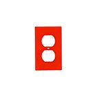Leviton 80703-org Orange Duplex Receptacle Wallplate